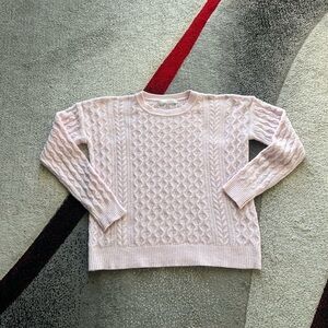 One Grey Day Soft Pink Wool Blend Pullover Sweater